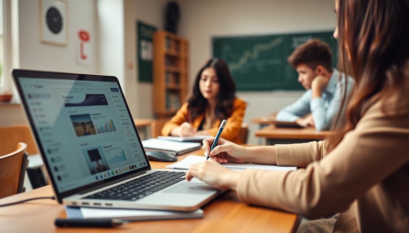 Students working in research laboratory